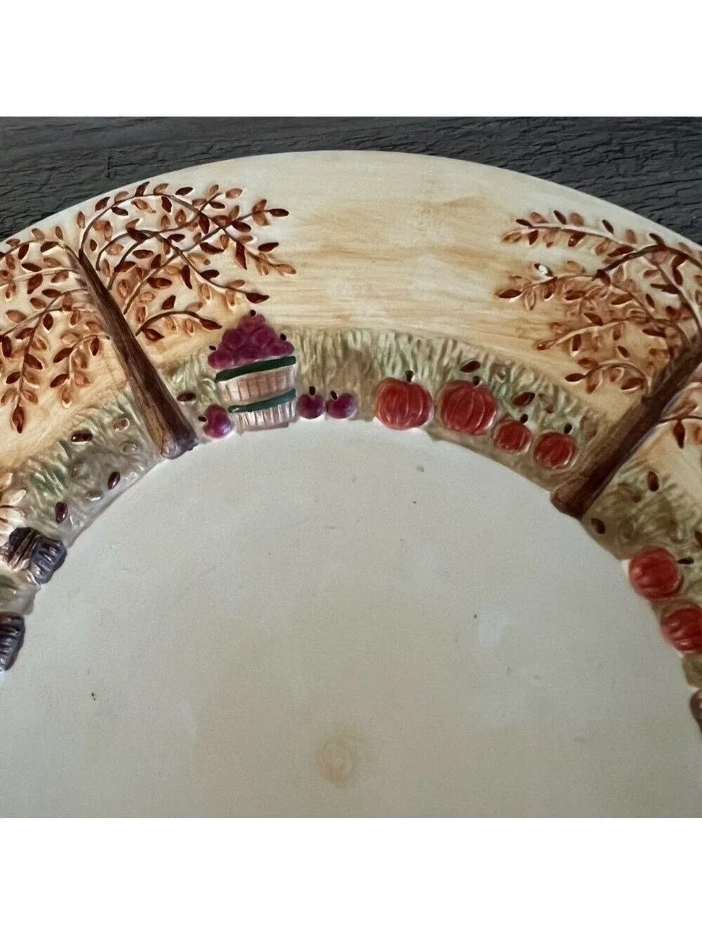 Yankee Candle Retired Autumn Harvest Halloween Candle Plates/Candle Holder